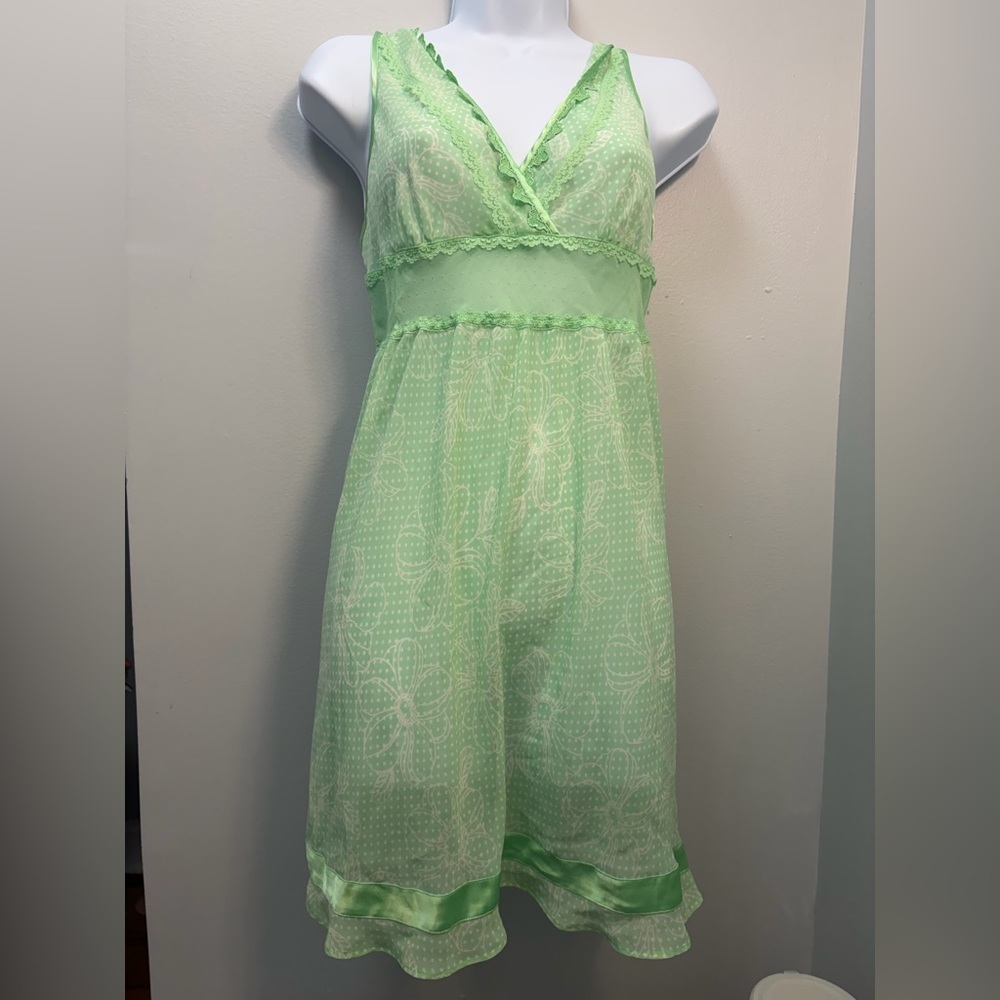Victoria's Secret Green Lace Top